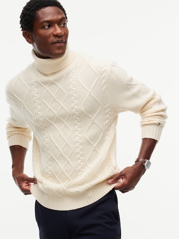 TOMMY HILFIGER Trui 'New York Label' in Beige