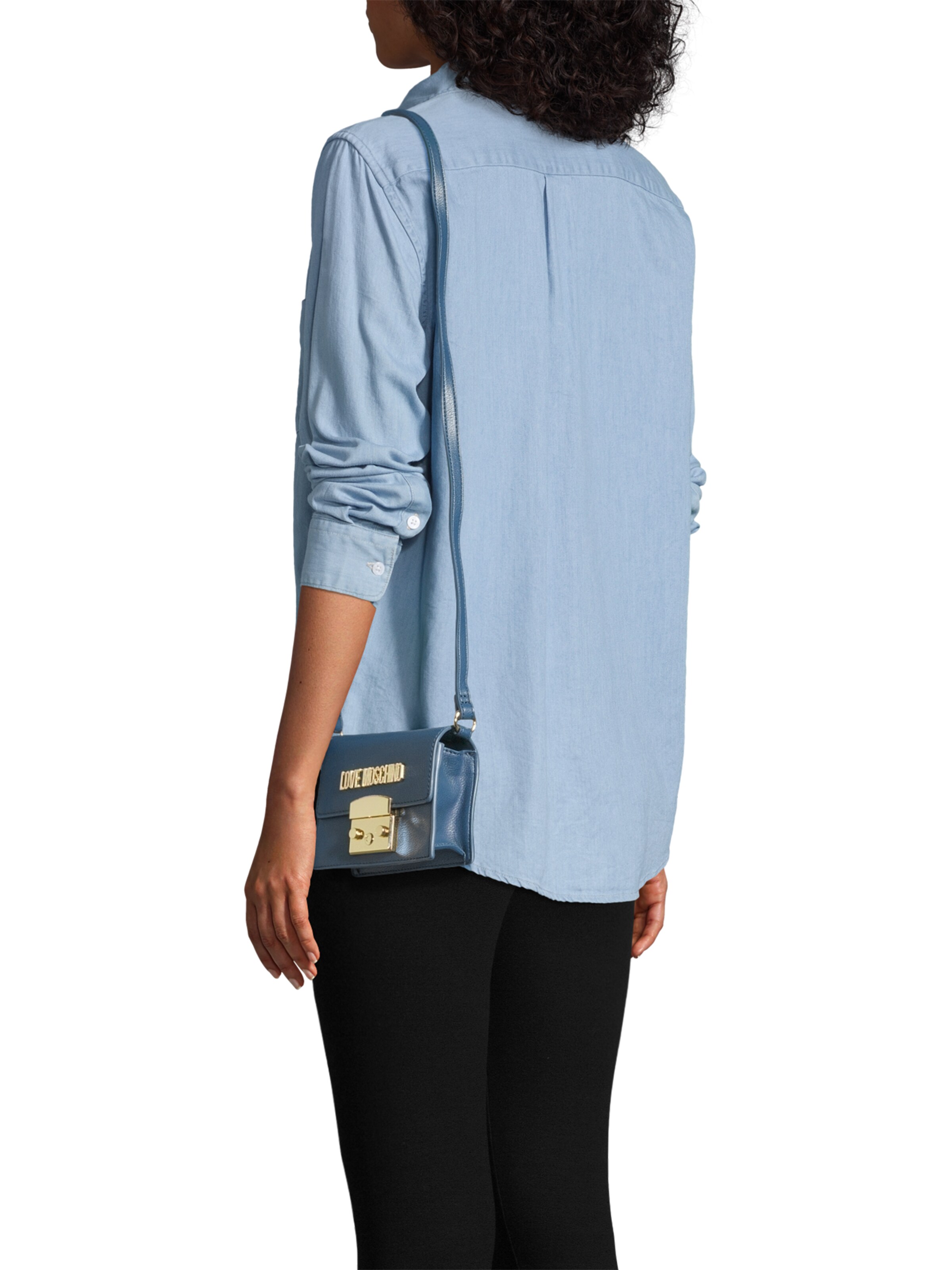 Sac à bandoulière 'LUCILLE' Love Moschino en bleu : devant