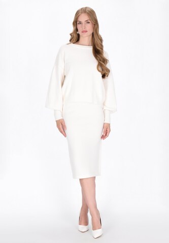 DreiMaster Klassik Sweater in White