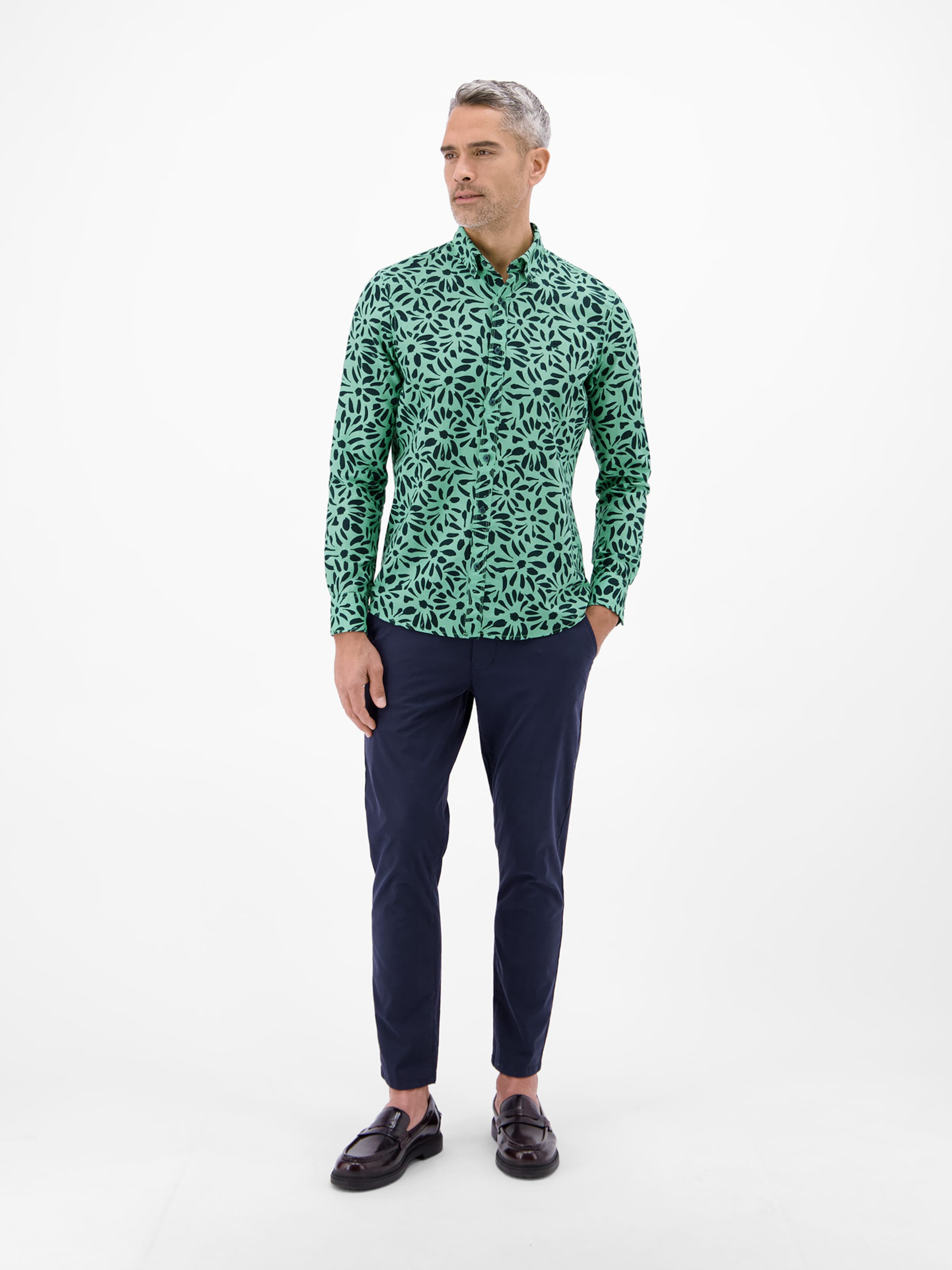 LERROS Regular fit Button Up Shirt in Green