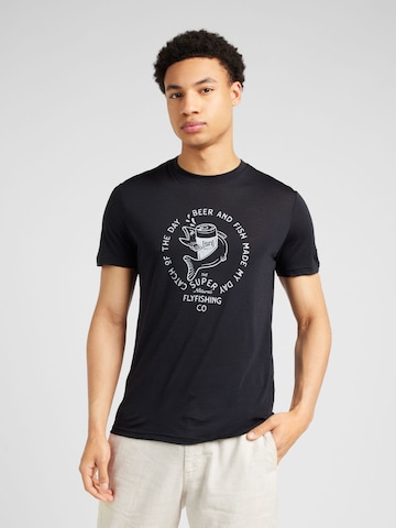 super.natural Functioneel shirt 'JUHOS FINEST' in Zwart: voorkant