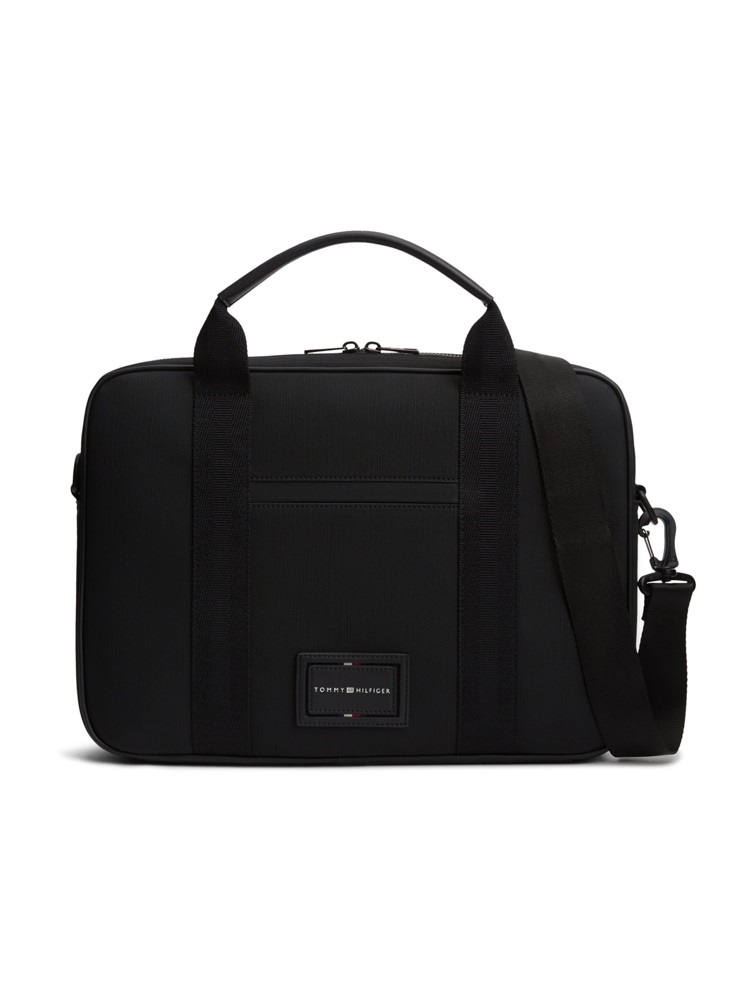 Sac d’ordinateur portable 'FOUNDATION' TOMMY HILFIGER en noir : devant