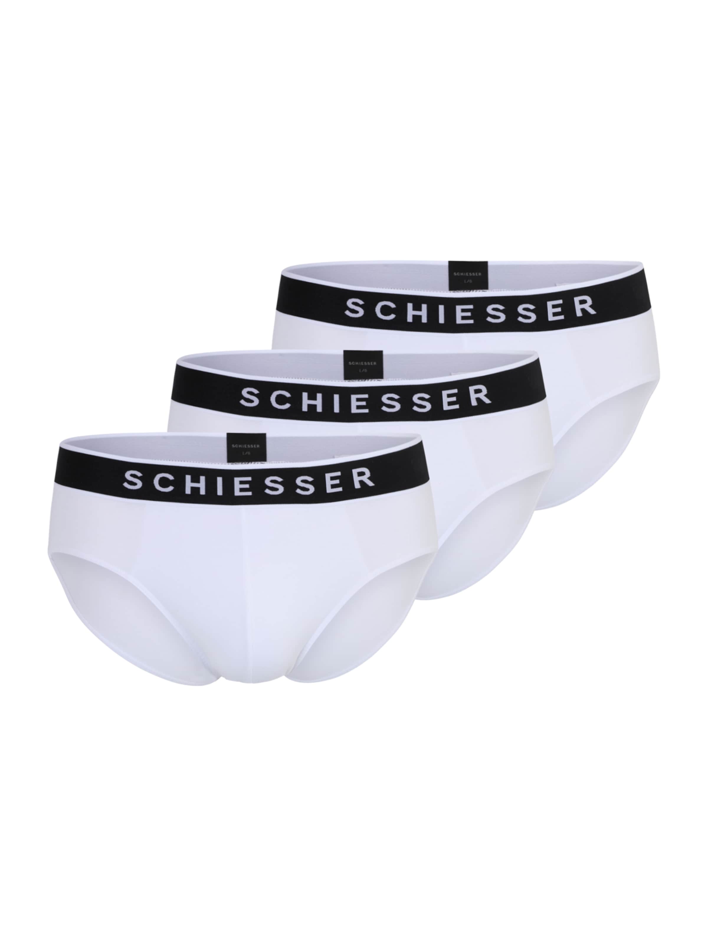 SCHIESSER Slipy – bílá: přední strana