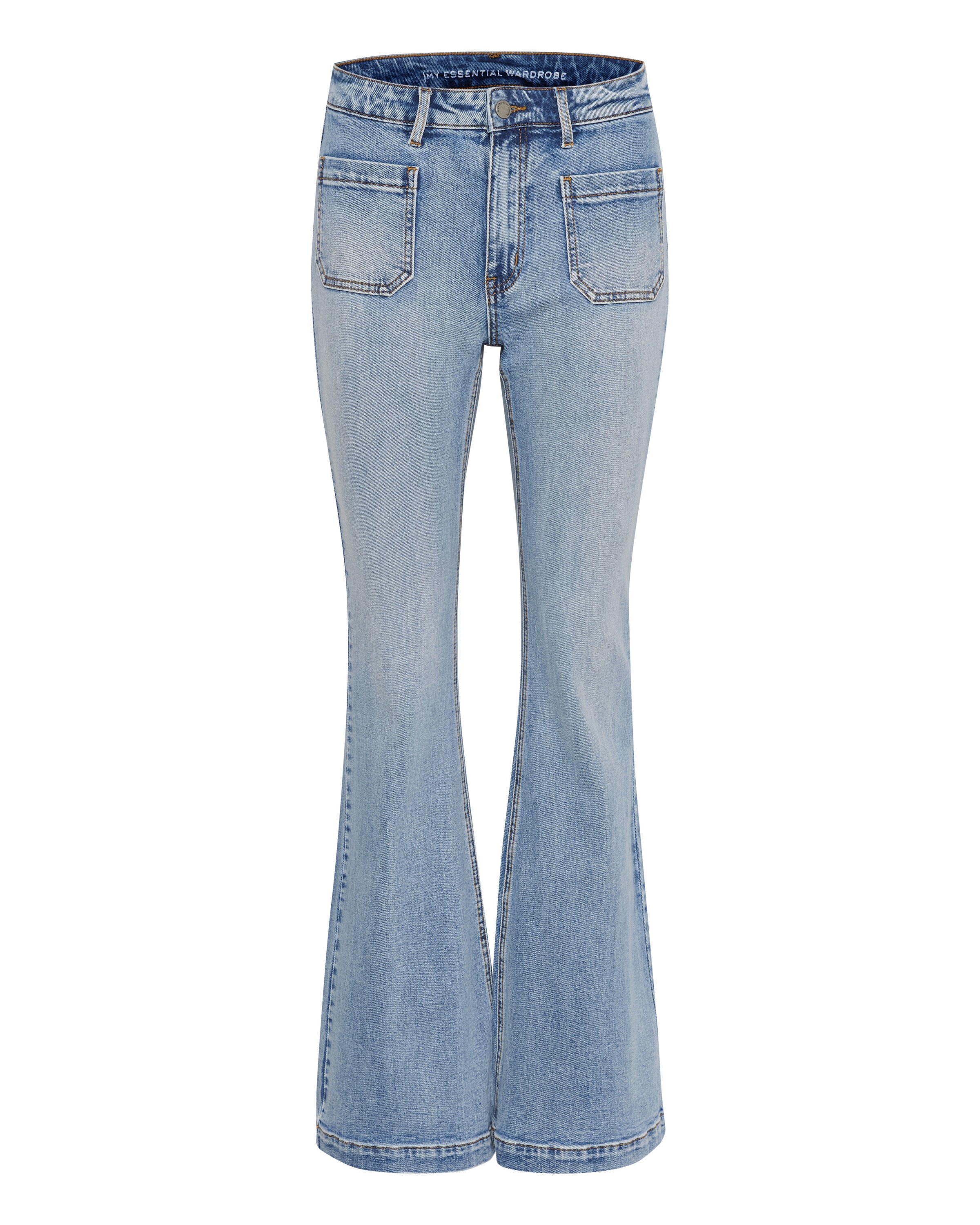 My Essential Wardrobe Flared Jeans 'Dango' in Blue: front