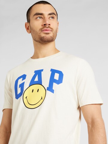 GAP Футболка 'SMILEY X GAP' в Бежевый