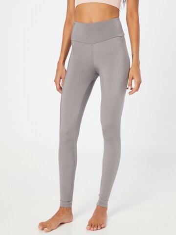 Skinny Pantalon de sport Hey Honey en gris : devant