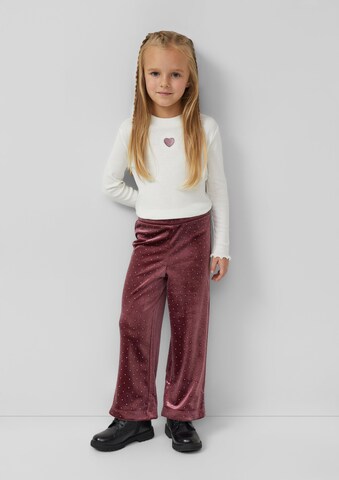 s.Oliver Wide leg Broek in Rood