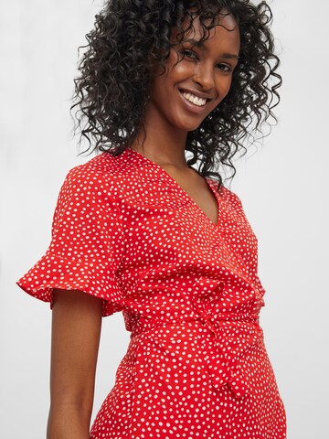 VERO MODA Mekko 'VMHenna' värissä punainen