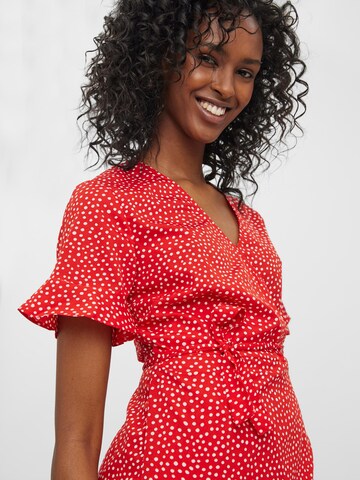 VERO MODA Jurk 'Henna' in Rood