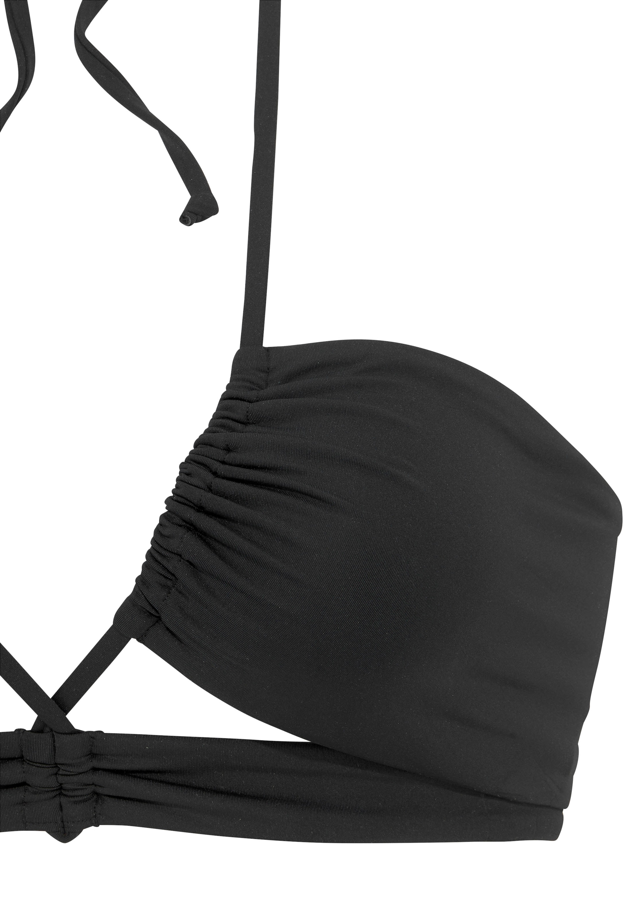 s.Oliver Bandeau Bikini top in Black