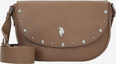 U.S. POLO ASSN. Umhängetasche 'Upton' in One Size in braun / silber, Produktansicht