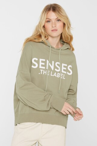 SENSES.THE LABEL Sweatshirt in Green: front