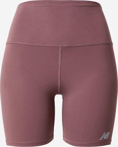 Pantaloni sport 'Essentials Harmony' new balance pe maro / argintiu, Vizualizare produs
