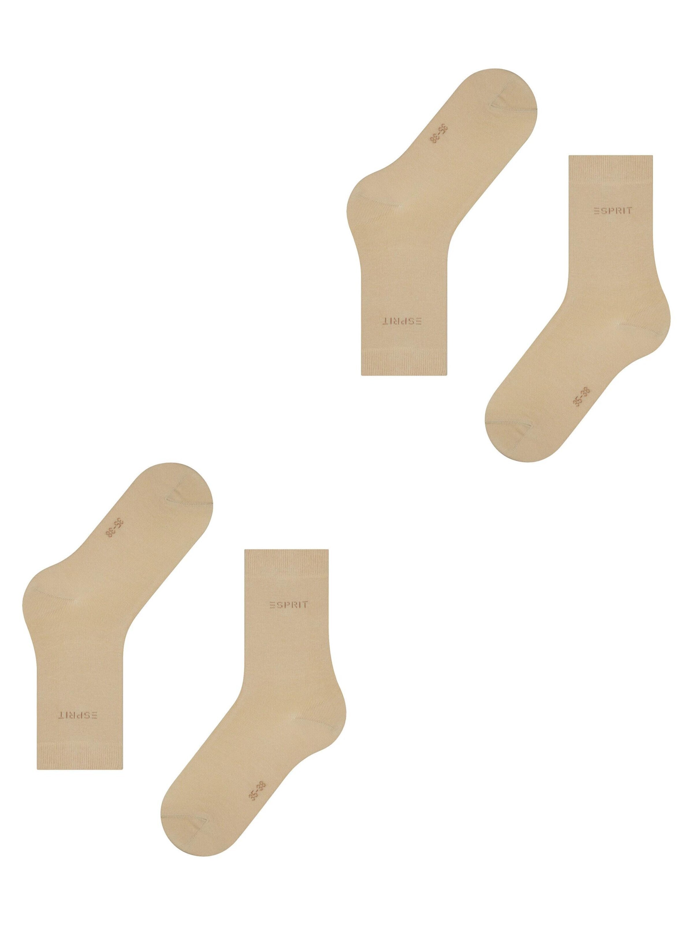 ESPRIT Socks 'Uni 2-Pack' in Beige