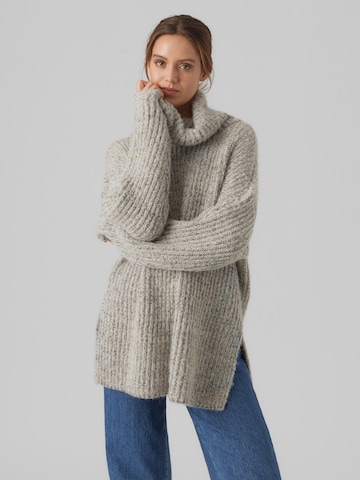 VERO MODA Sweater 'ELVA' in Grey: front