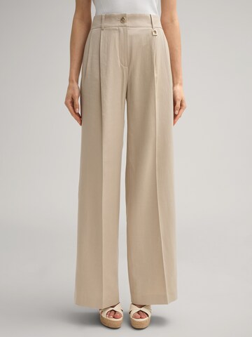 JOOP! Wide leg Trousers ' Polly ' in Beige: front