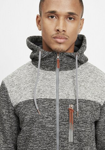 BLEND Fleece Jacket 'Pinheiro' in Grey