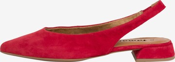 TAMARIS Ballet Flats with Strap in Red