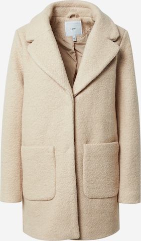 ICHI Between-seasons coat 'Stipa' in Beige: front