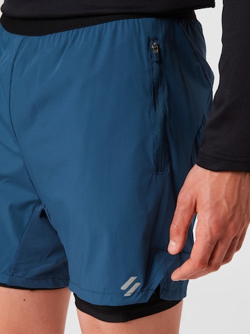 Superdry Regular Спортен панталон в синьо