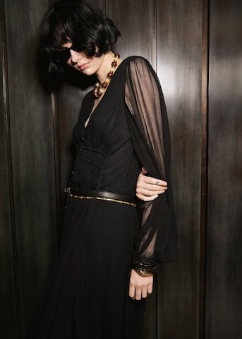 MANGO Abendkleid in Schwarz