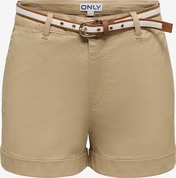 ONLY Slimfit Chinohousut 'ONLTRINY' värissä beige: etupuoli