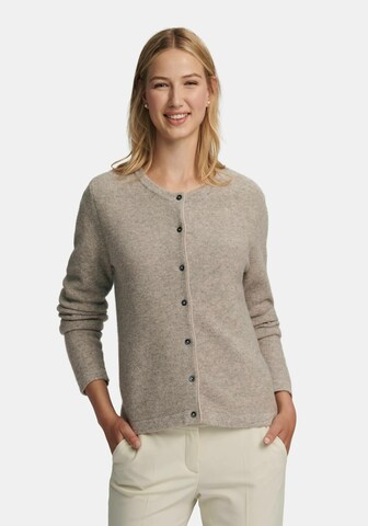 Peter Hahn Knit Cardigan 'new wool' in Beige: front