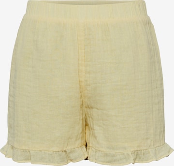 Regular Pantalon 'Lelou' PIECES en jaune : devant