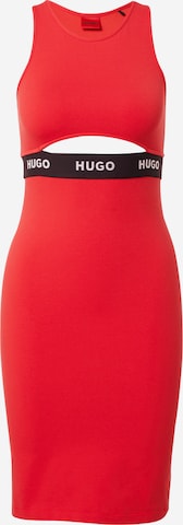 HUGO Red Φόρεμα 'Nassari' σε κόκκινο: μπροστά