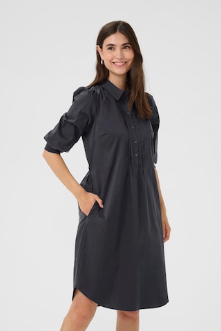 CULTURE Shirt dress in Black: front