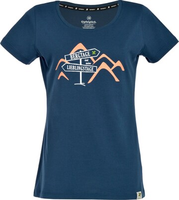 Gipfelglück T-Shirt 'Dalia' in Blau