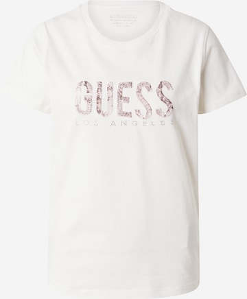GUESS - Camiseta 'PYTHON' en blanco: frente