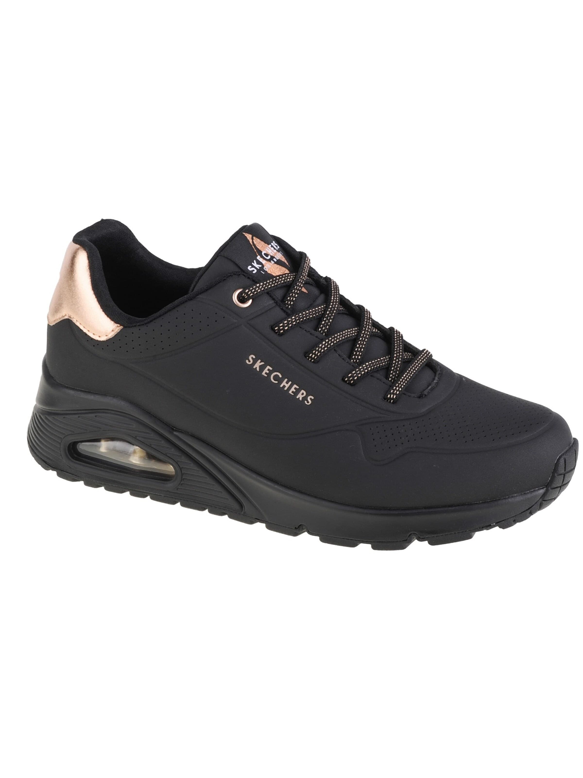 Baskets basses 'Skechers Uno-Shimmer Away' SKECHERS en noir : devant
