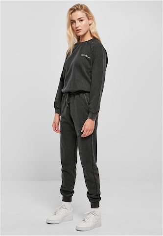 Urban Classics Jumpsuit in Zwart: voorkant