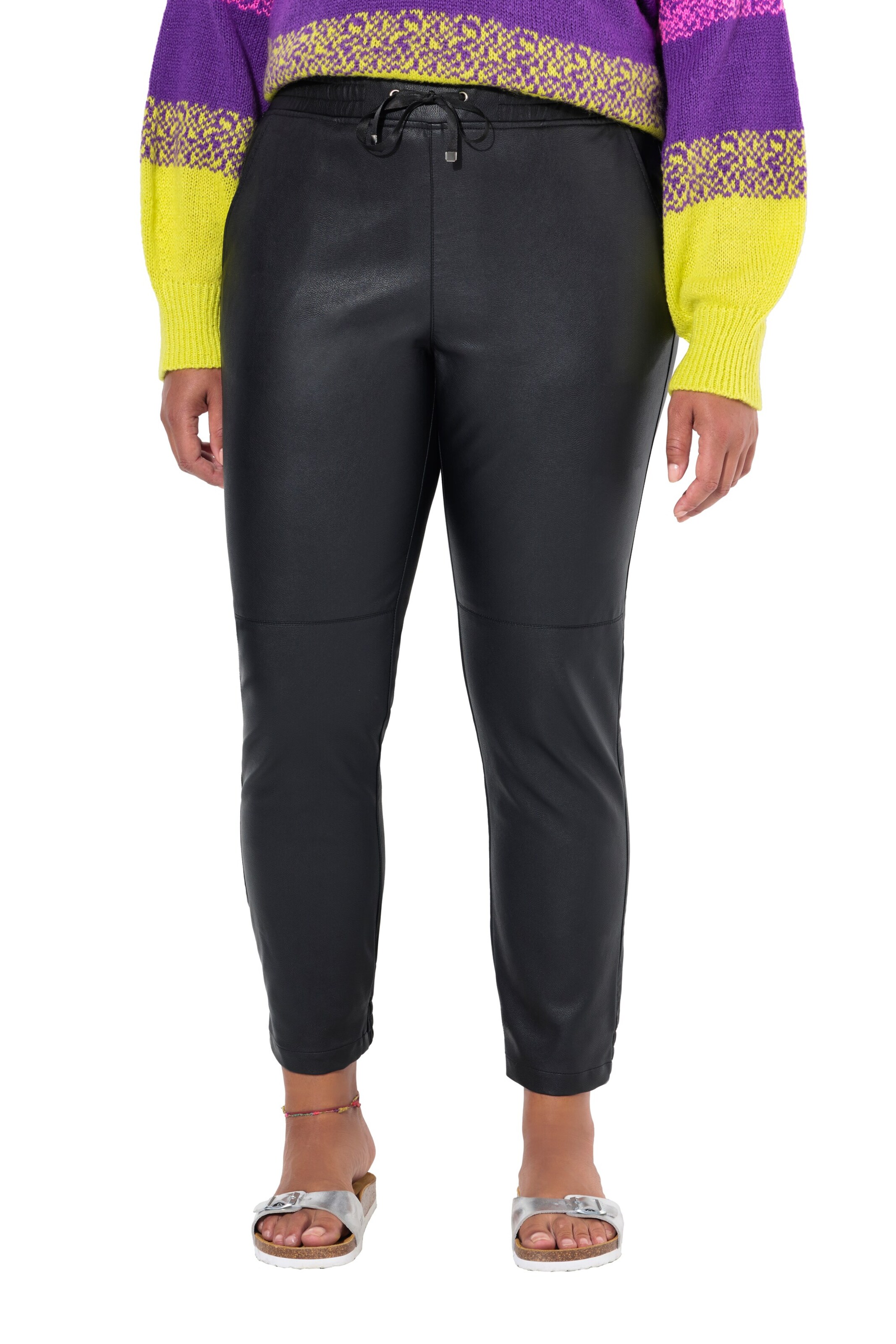 Angel of Style Slimfit Hose in Schwarz: Vorderseite