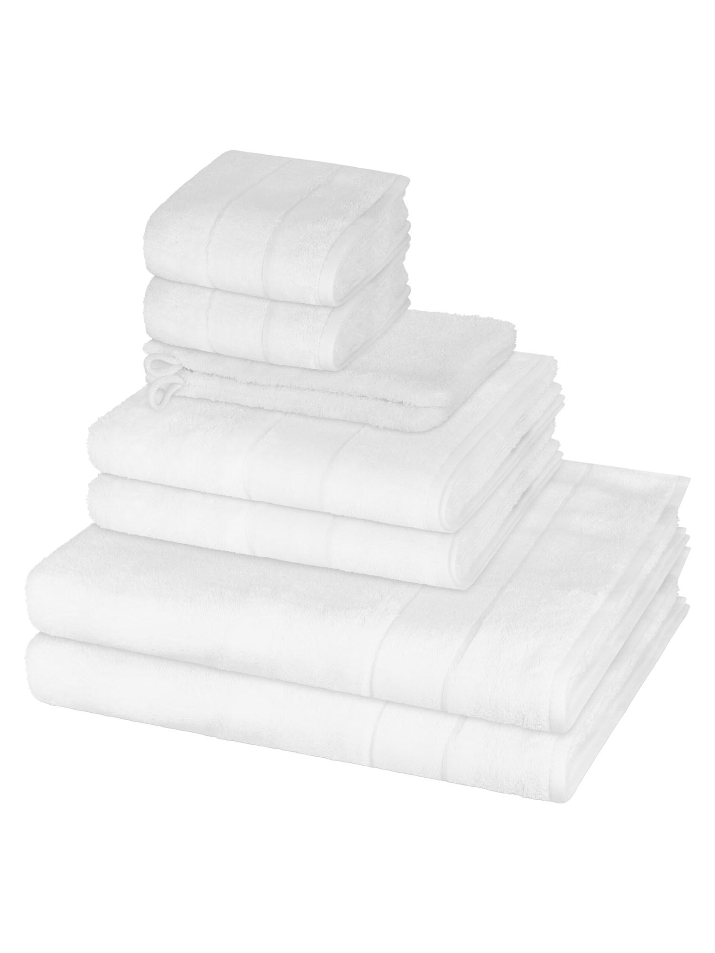 Cawö Towel 'Noblesse' in White: front