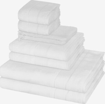 Cawö Towel 'Noblesse' in White: front