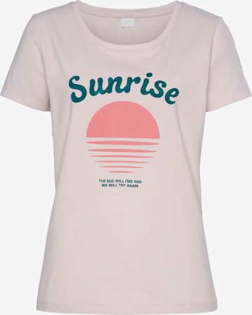 VIVANCE Μπλουζάκι σε μπεζ: μπροστά