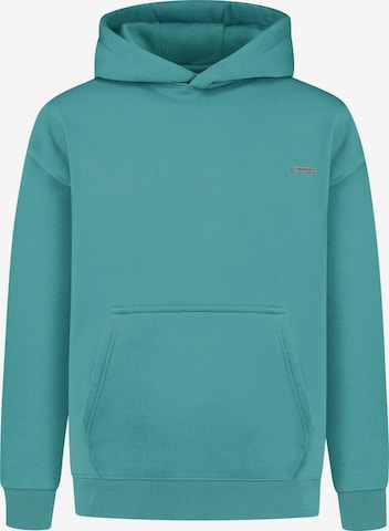 Smilodox Ilyas Blank Basic Hoodie in Blau: Vorderseite