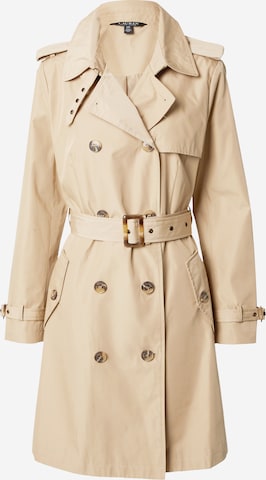 Manteau mi-saison Lauren Ralph Lauren en beige : devant