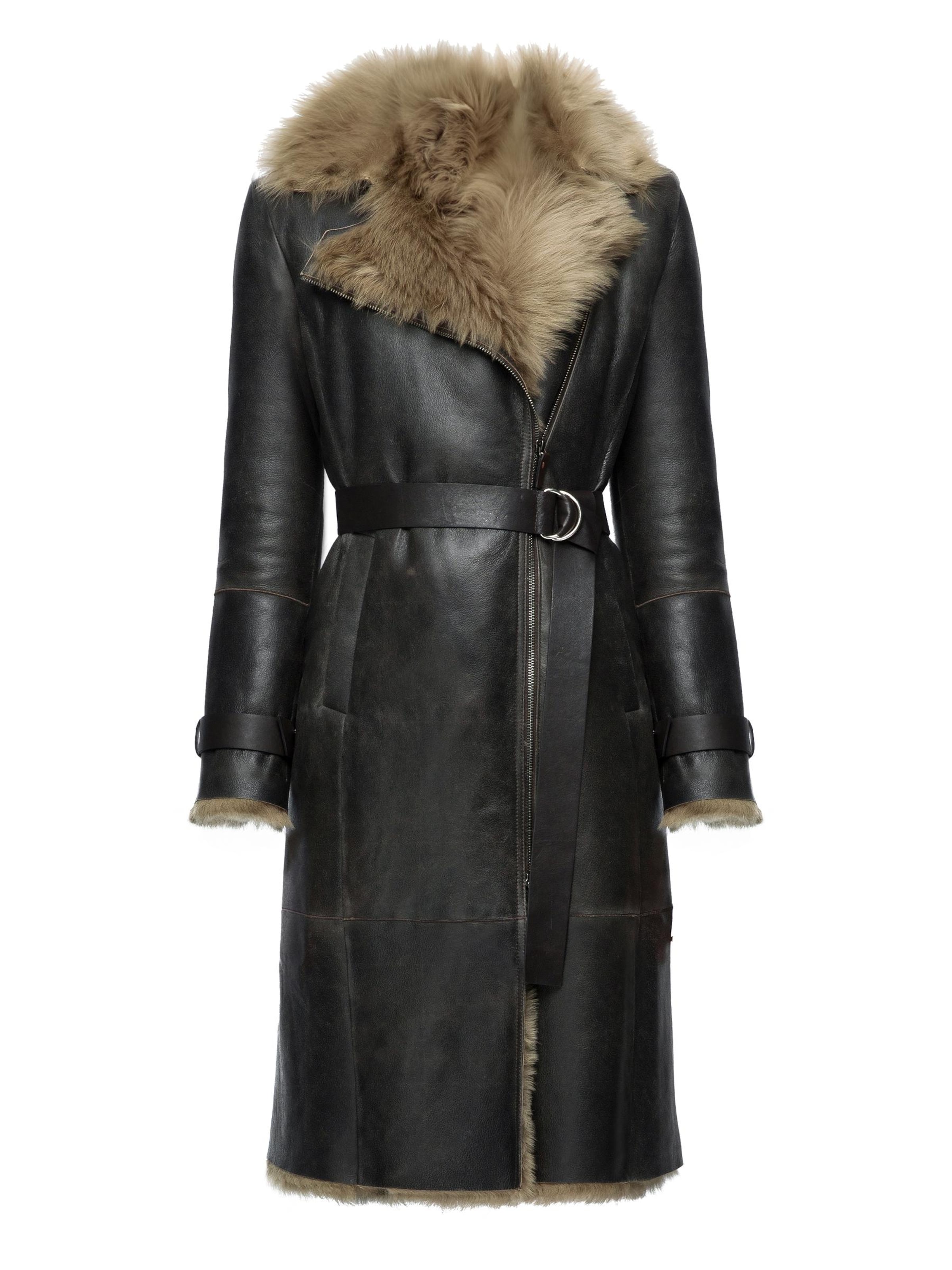 V S P Vinterfrakke 'Lyza' i mørkebrun, Produktvisning