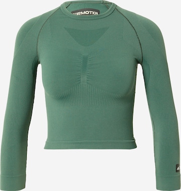 ADIDAS SPORTSWEAR - Camisa funcionais 'Formotion ' em verde: frente