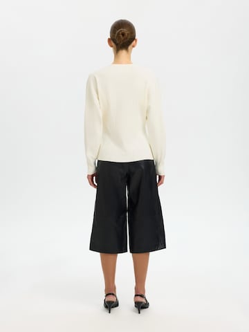 Cardigan 'SLFANEMONE' SELECTED en beige