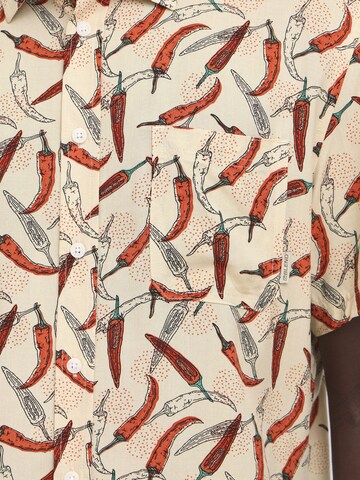 BLEND Regular Fit Kurzarmhemd ' BHBALDER ' in Beige