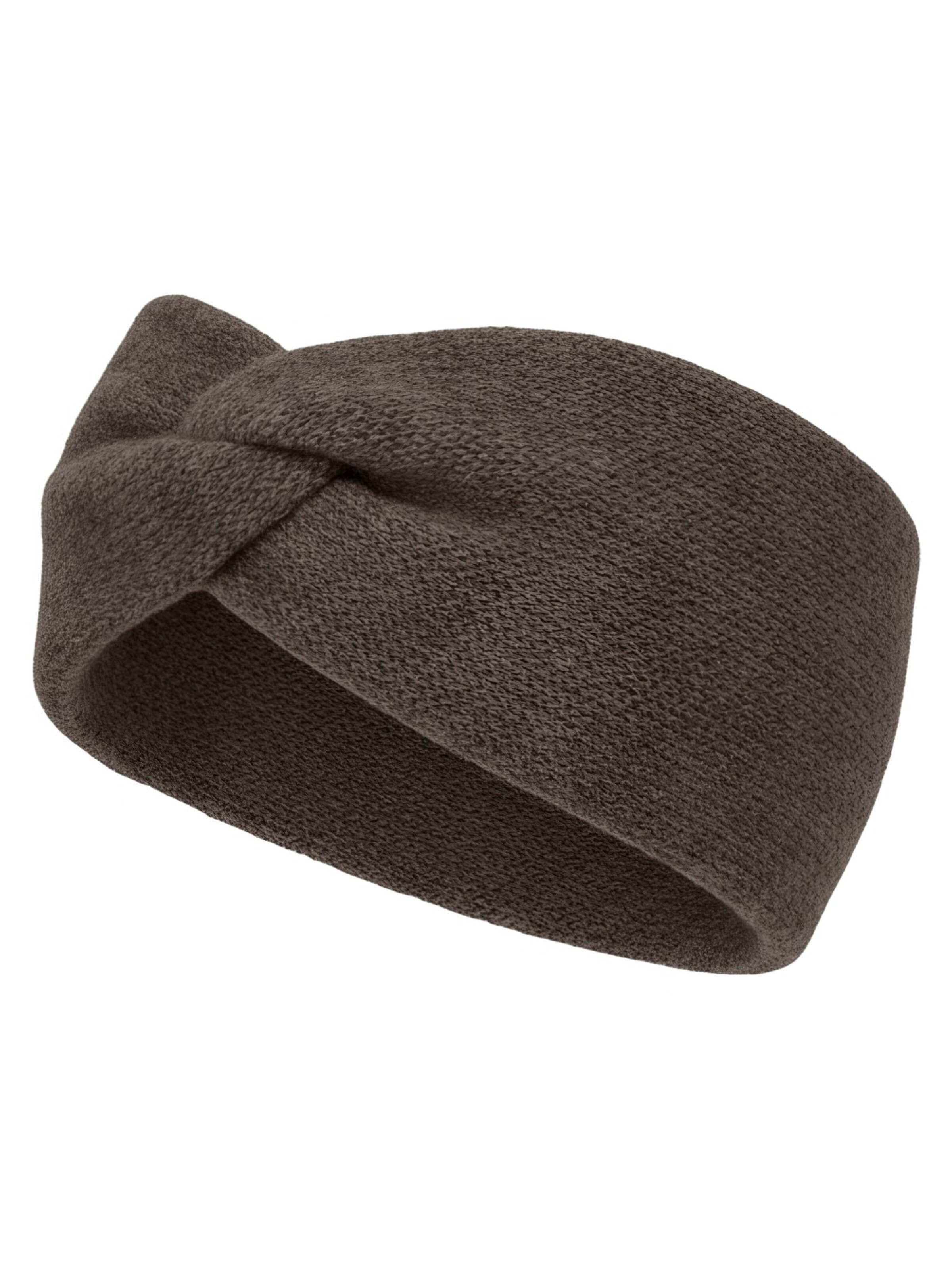 styleBREAKER Headband 'Feinstrick Stirnband Twist Knoten' in Brown: front