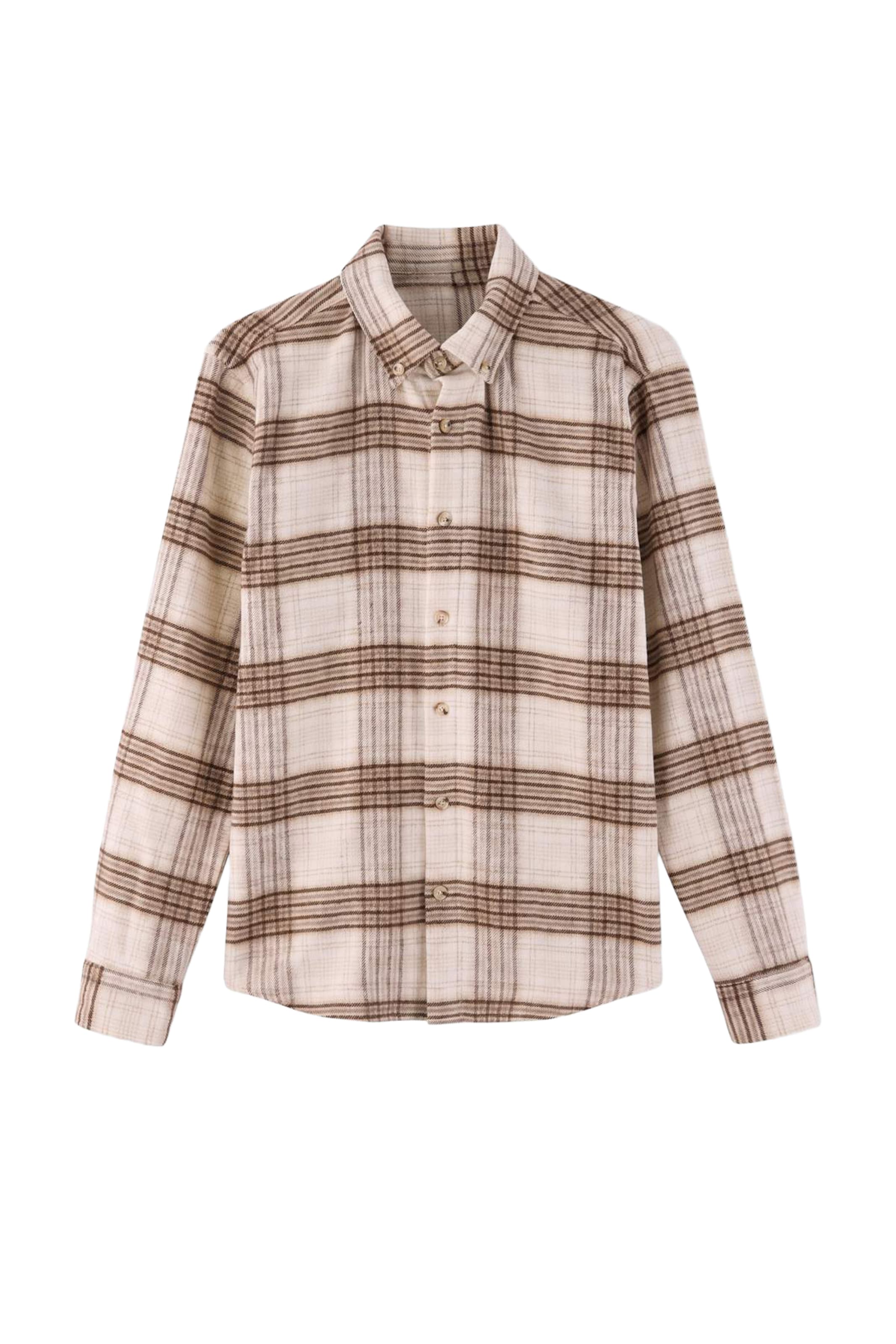 Coupe regular Chemise Trendyol en beige : devant