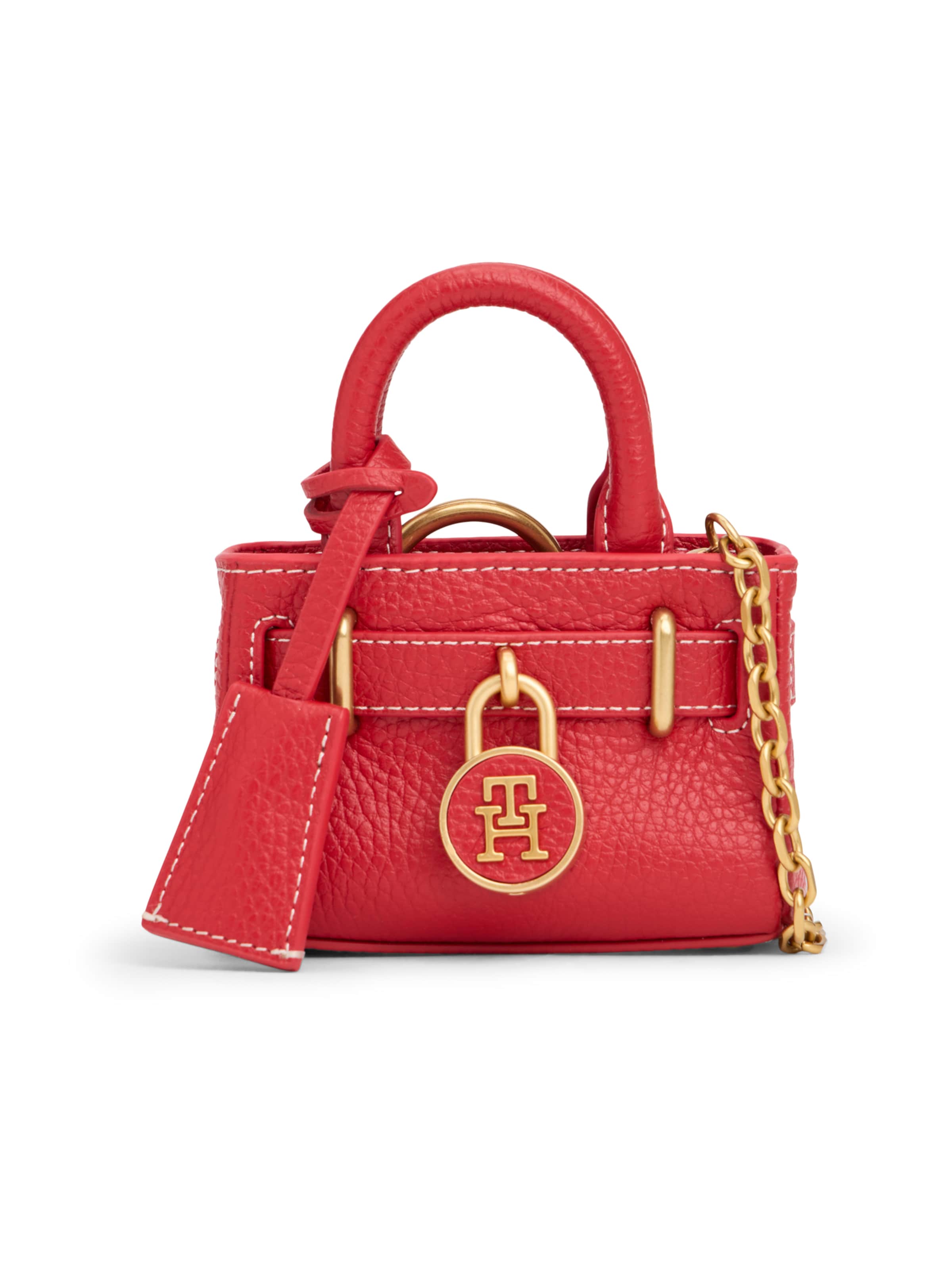 Borsa a tracolla di TOMMY HILFIGER in rosso: frontale
