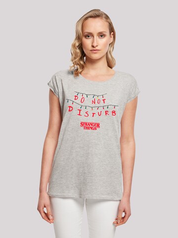 T-shirt 'Stranger Things Do Not Disturb Netflix TV Series' F4NT4STIC en gris : devant