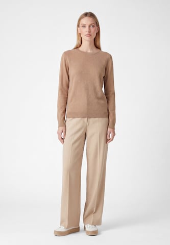 usha WHITE LABEL Sweater 'Minimalistic' in Brown