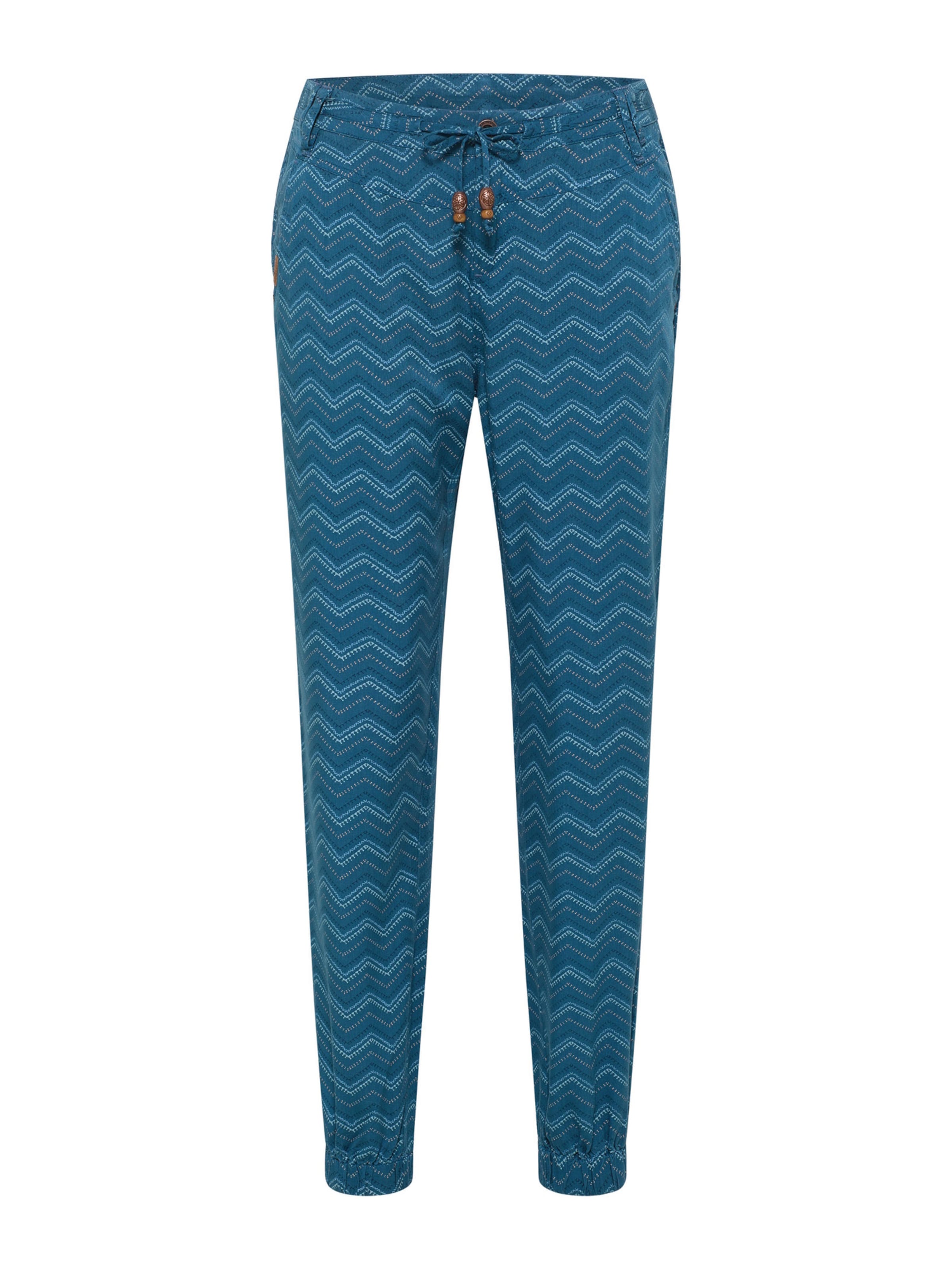 Ragwear Tapered Housut 'Talin Chevron' värissä sininen: etupuoli